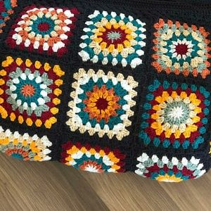 Vintage Bohemian bags, Granny square bags